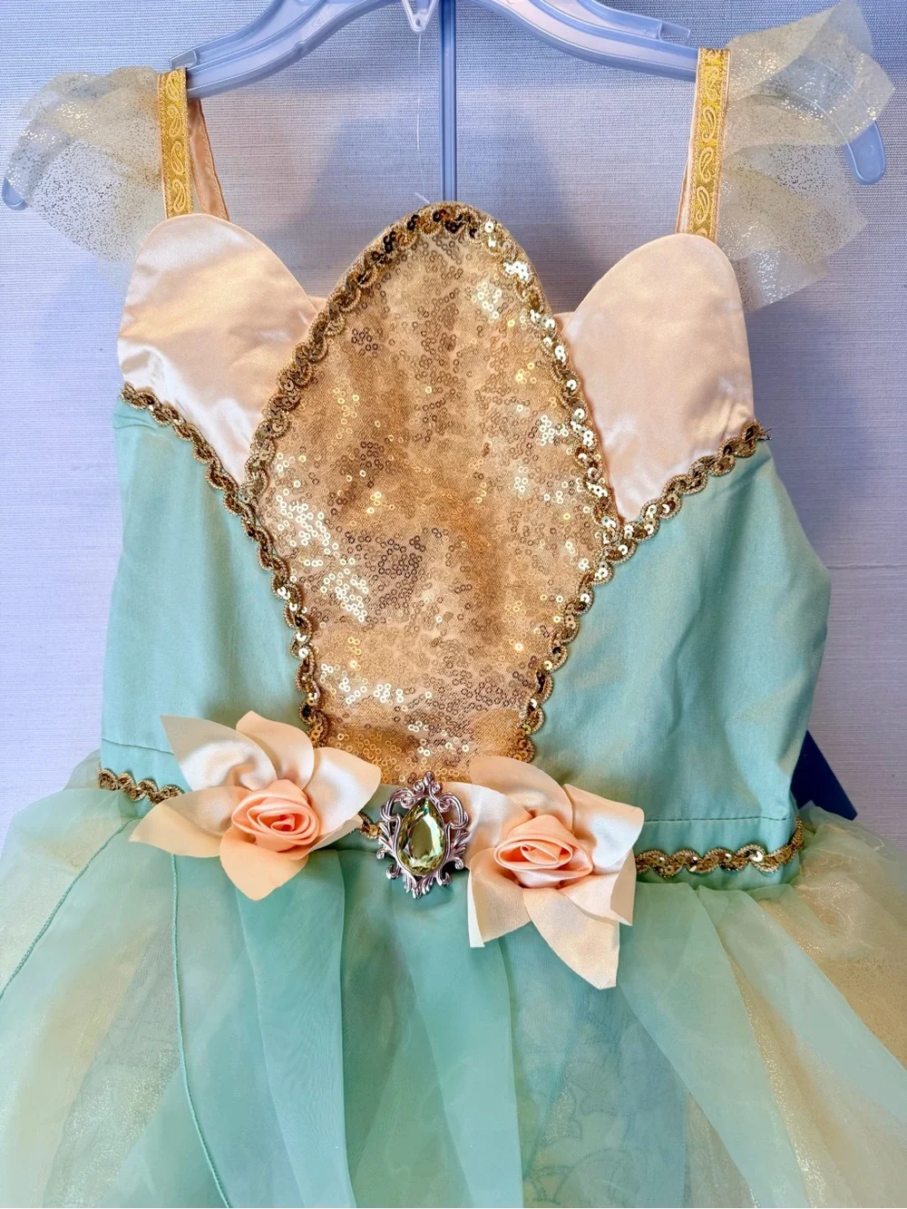 Tiana Costume For Kids, The Princess and the Frog Disney Original Size 13 - Picture 9 of 16